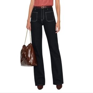 Reformation Alyssa Wide Leg Jeans - Women's Size 29 - Black Fade